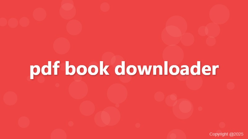 pdf book downloader